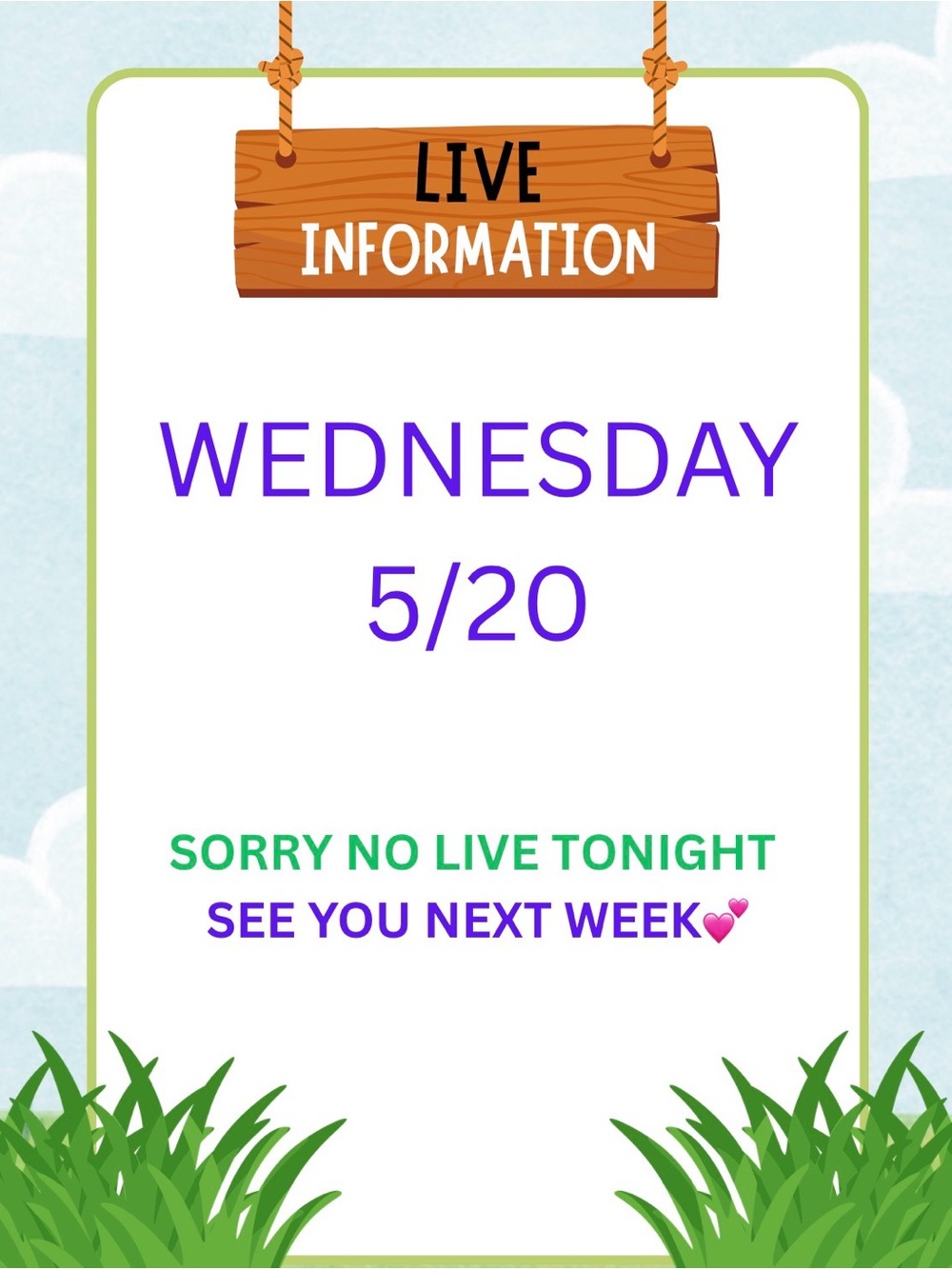 THIS LISTING IS FOR POSTING INFO DURING LIVE SHOWS & UPCOMING LIVES!